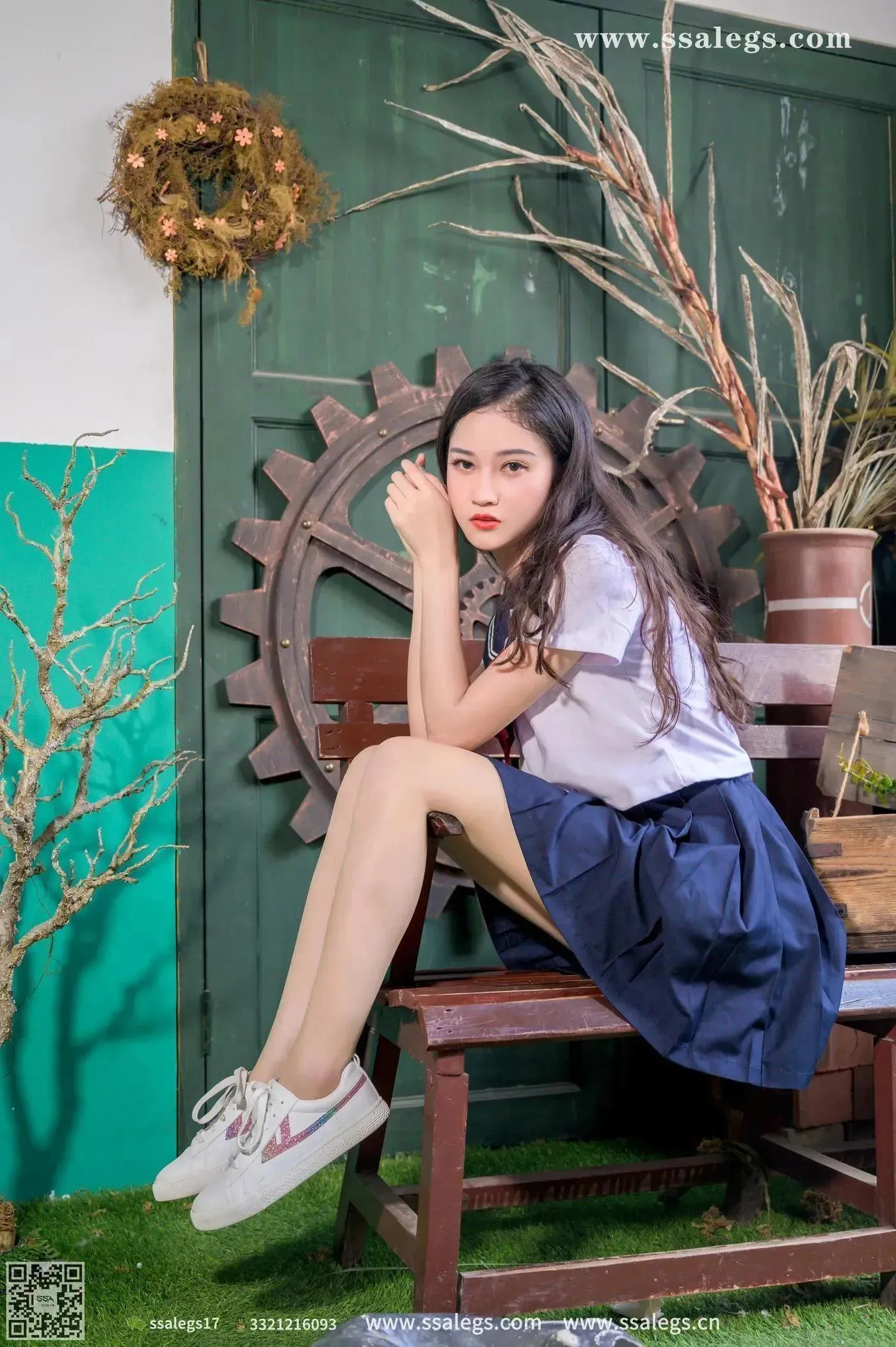 [SSA丝社]超清写真 NO.421 漫漫白色jk制服肉丝写真(上) [84P]插图4